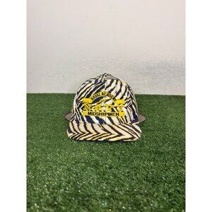 Vintage Navy Midshipmen hat cap snap back blue gold zubaz p cap arch mens